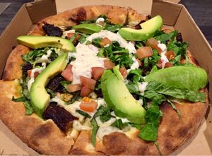 BLTA pizza at Sage Regenerative Kitchen in Pasadena