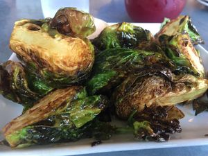 Brussels sprouts at Sage Regenerative Kitchen in Pasadena