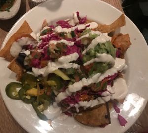 Loaded nachos at Sage Regenerative Kitchen in Pasadena