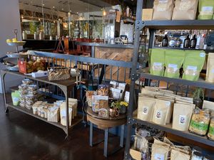 Pantry supplies, fruit at Sage Regenerative Kitchen in Pasadena