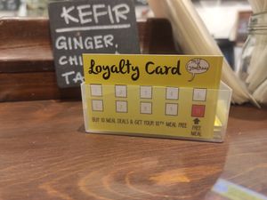 Loyalty card at My Goodness in Cork