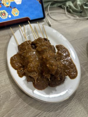 Satay skewers  at Rumah Makan Veggie Food in 