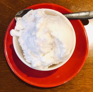 Lemon sorbet (vegan) at Paradiso Ristorante Pizzeria in Te Anau