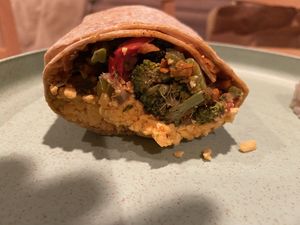 Veggie wrap!! at Cornucopia Health Foods Cafe in Sayville