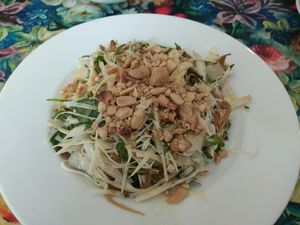 Coconut Palm Bud Salad at Lien Huong Vegetarian Restaurant in Ho Chi Minh City