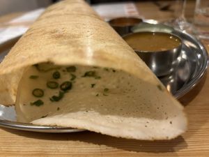Green chilli dosa   at Dosa Kitchen in Newcastle Upon Tyne