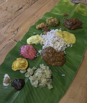 Onam feast   at Dosa Kitchen in Newcastle Upon Tyne