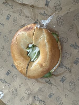 Cream cheese   at Bagel Factory in North West London