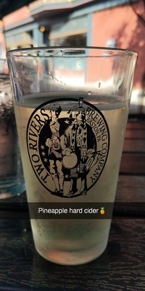 Pineapple Hard Cider at Two Rivers Brewing in Easton