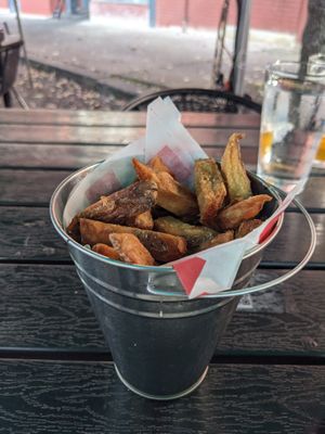 Order of Fries at Two Rivers Brewing in Easton