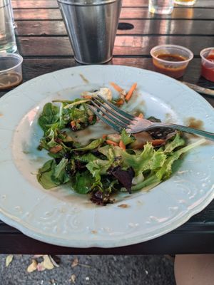 Small Salad w/ no cheese at Two Rivers Brewing in Easton