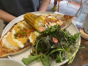 Quesedilla at Aujourd'hui Demain Cafe in Paris