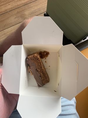 Snickers pie at Aujourd'hui Demain Cafe in Paris