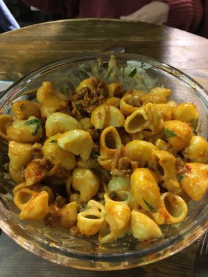 Mac & cheese. It was absolutely delicious! at Aujourd'hui Demain Cafe in Paris