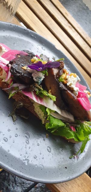 Toast at Aujourd'hui Demain Cafe in Paris