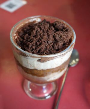Tiramisu at Aujourd'hui Demain Cafe in Paris