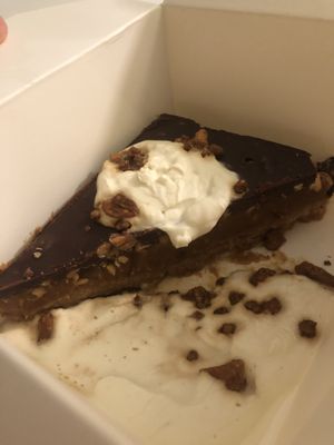 Peanut Millionaire’s Shortbread  at Aujourd'hui Demain Cafe in Paris