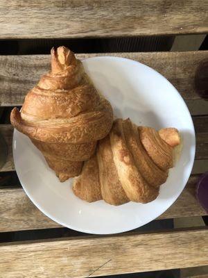 Croissants  at Aujourd'hui Demain Cafe in Paris