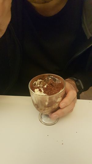 Tiramisu at Aujourd'hui Demain Cafe in Paris