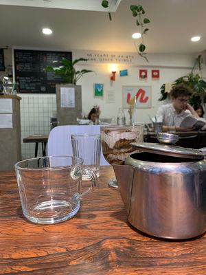 Tiramisu is one of the best I have tried so far   at Aujourd'hui Demain Cafe in Paris