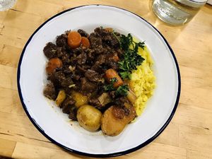  at Aujourd'hui Demain Cafe in Paris