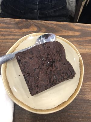 Brownie  at Aujourd'hui Demain Cafe in Paris