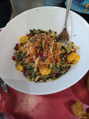 Season Bowl: so many delicate and distinguished flavours, a treat! at Aujourd'hui Demain Cafe in Paris