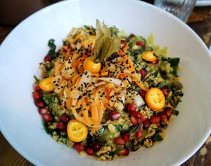 Summer Salad Bowl at Aujourd'hui Demain Cafe in Paris