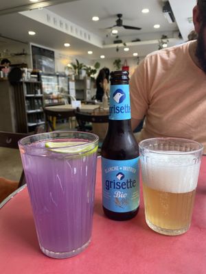 🍹   at Aujourd'hui Demain Cafe in Paris