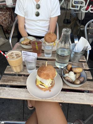   at Aujourd'hui Demain Cafe in Paris