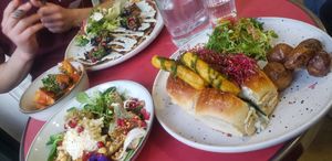  at Aujourd'hui Demain Cafe in Paris