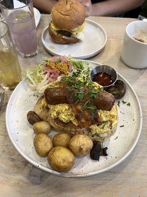 Pancakes   at Aujourd'hui Demain Cafe in Paris