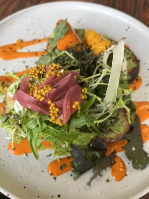 Stuffed peppers .   at Aujourd'hui Demain Cafe in Paris
