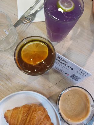  at Aujourd'hui Demain Cafe in Paris