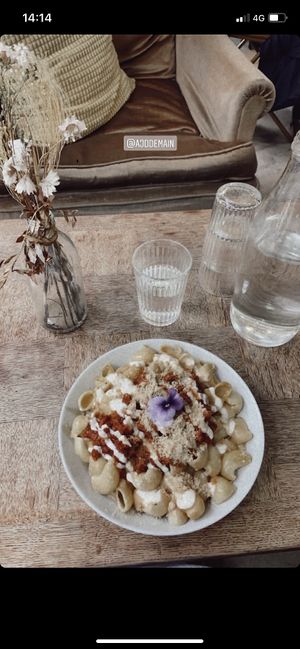   at Aujourd'hui Demain Cafe in Paris