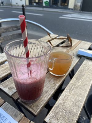   at Aujourd'hui Demain Cafe in Paris