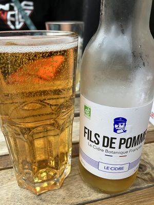   at Aujourd'hui Demain Cafe in Paris