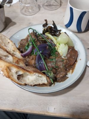 Bourginon  at Aujourd'hui Demain Cafe in Paris