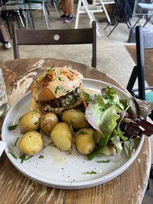   at Aujourd'hui Demain Cafe in Paris