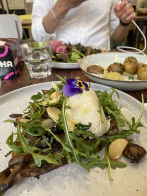   at Aujourd'hui Demain Cafe in Paris