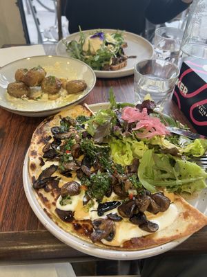   at Aujourd'hui Demain Cafe in Paris