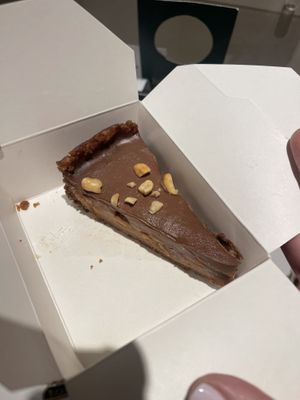 Snickers pie  at Aujourd'hui Demain Cafe in Paris