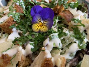 Kaesar Salad  at Aujourd'hui Demain Cafe in Paris