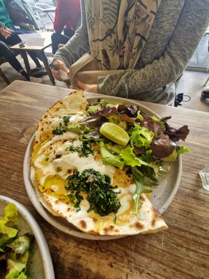 Quesadilla at Aujourd'hui Demain Cafe in Paris