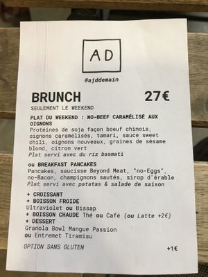   at Aujourd'hui Demain Cafe in Paris