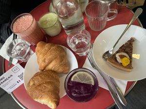   at Aujourd'hui Demain Cafe in Paris