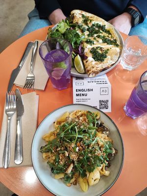  at Aujourd'hui Demain Cafe in Paris