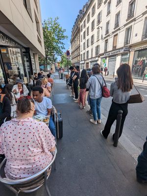  at Aujourd'hui Demain Cafe in Paris