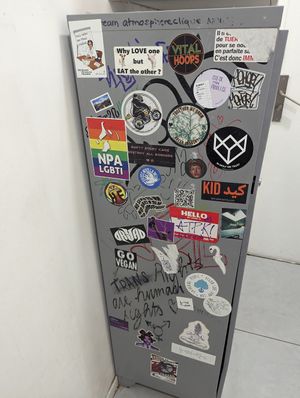  at Aujourd'hui Demain Cafe in Paris