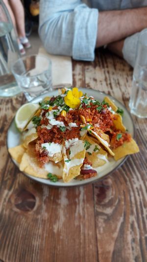 Nachos at Aujourd'hui Demain Cafe in Paris